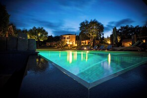 A heated pool