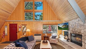 House, Multiple Beds, Patio, Mountain View (The Squirrel's Nest) | Living area - The Squirrels Nest Pet Friendly! (Green Valley Lake)
