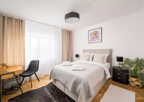 1 bedroom, iron/ironing board, WiFi, bed sheets - Metro Ratusz Arsenał Deluxe Apartment (Warszawa)