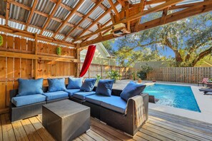 A heated pool