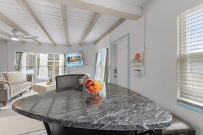 Dining - Gulf Access, Dock, Heated Pool, Across from the Beach - Sea-cluded Bungalow -Roelens (Fort Myers Beach)