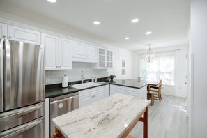 Fridge, microwave, oven, stovetop - Coastal Retreat w Pool and MIL Suite! (Carolina Beach)