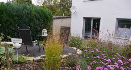Modern vacation apartment "Diemelaue" located on the Diemel, own garden seating area