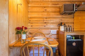 Dining - Pwll Cabin, Holiday Home Marros, Sleeps 2, 1 bedrooms,  bathrooms (Carmarthen)
