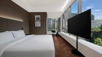 Panoramic Double Room, Private Bathroom, City View | Pillowtop beds, free minibar, desk, laptop workspace