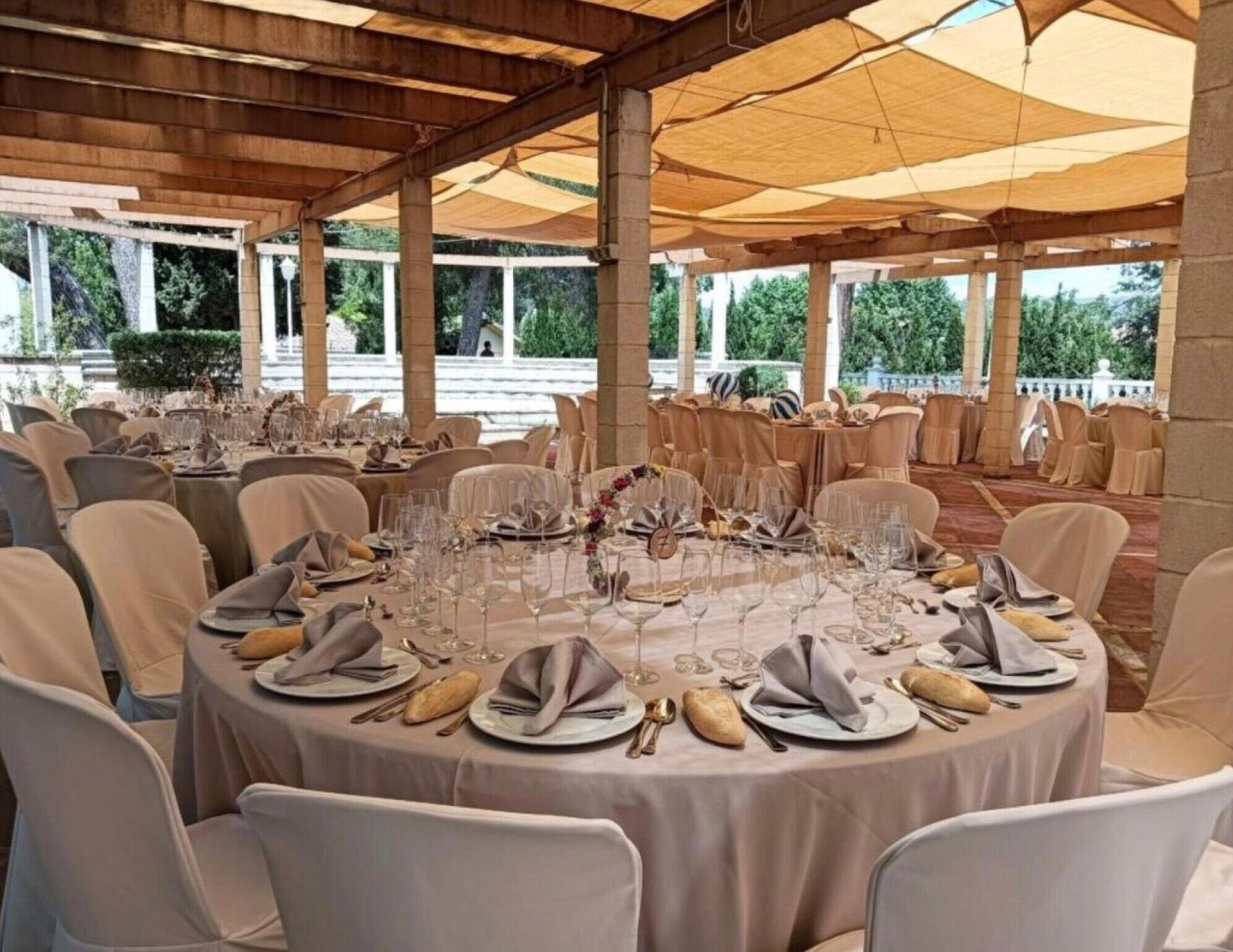Área para banquetes al aire libre