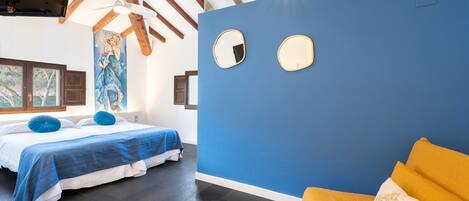 1 室のベッドルーム、WiFi (無料)、ベッドシーツ