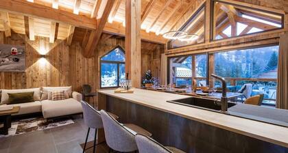 Chalet '-Spa Le Cervin' avec vue sur la montagne, terrasse privée et Wi-Fi