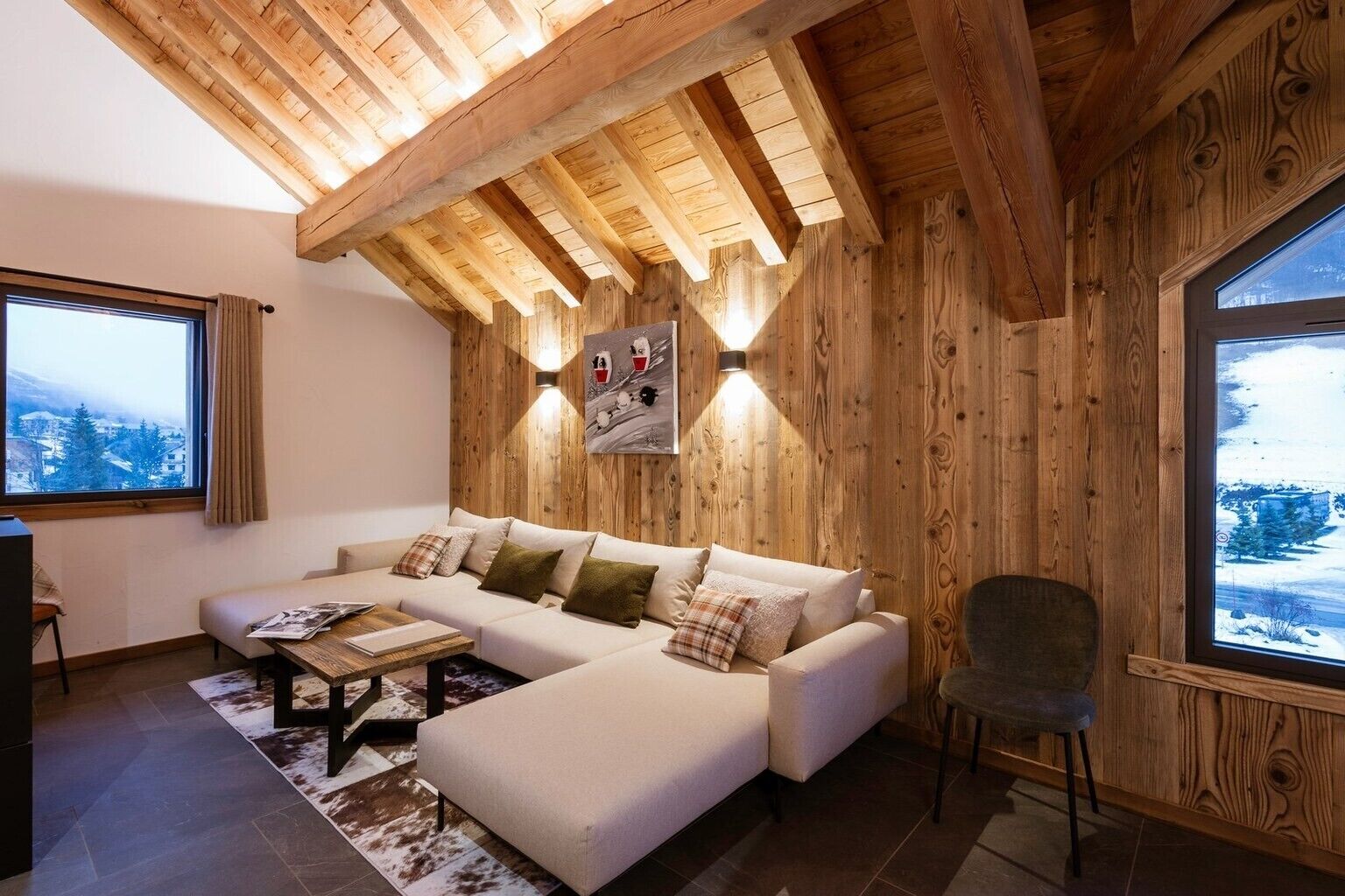 Télévision, cheminée