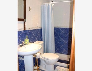 Shower, towels - Apartment 'Andutz' with Mountain Views, Private Garden and Wi-Fi (Deba)