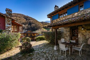 屋外ダイニングエリア