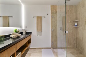 Hair dryer, towels