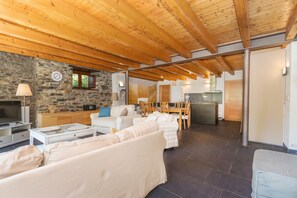 TV, DVD player, ping pong