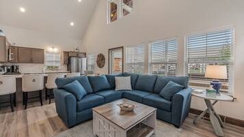 TV connectée, cheminée, espaces bureaux