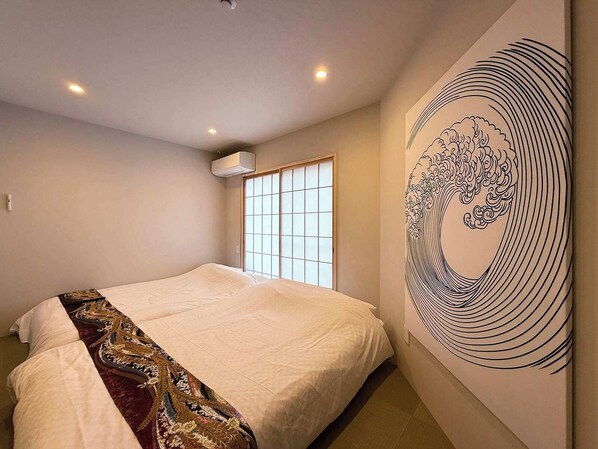 2 chambres, fer et planche à repasser, Wi-Fi, draps fournis