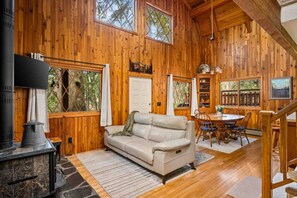 TV, DVD player, books - Fantastic Cabin on the Banks of Crystal Creek, Huge Deck, Pet Friendly, 14 Miles to Government Camp (Welches)