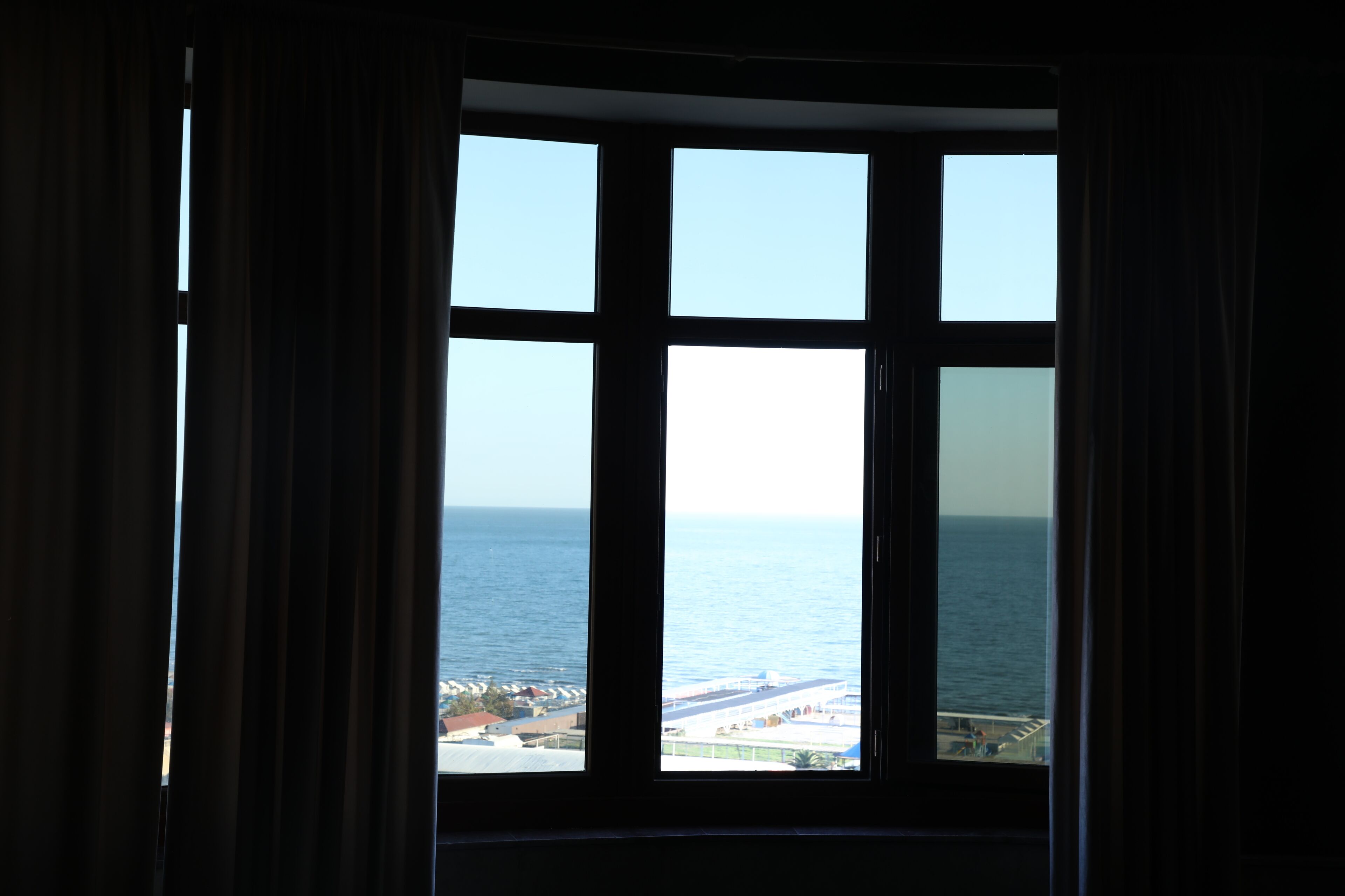 Individually furnished, desk, laptop workspace, blackout curtains