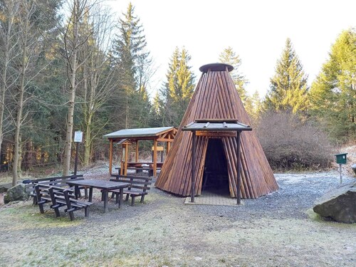 Luchs vacation apartment with sauna near the lake in the Oberharz.