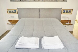 1 غرفة نوم وخزنة داخل الغرفة ومكتب ومكواة/لوح كي