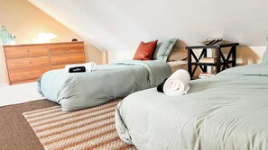 1 多间卧室、熨斗/熨衣板、WiFi、床单