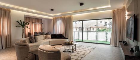 50-inch Smart TV with cable channels