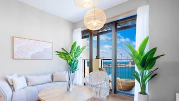 Appartamento, vista mare | Area soggiorno