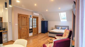 1 Schlafzimmer, Bügeleisen/Bügelbrett, kostenloses WLAN, Bettwäsche