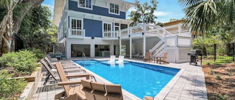 A heated pool
