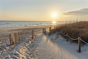 On the beach