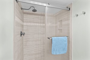 Shower, towels