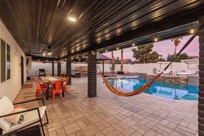 A heated pool
