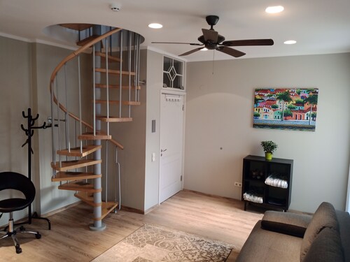 3-room 2 level family-/pet-friendly apartment in Riga with WiFi and parking