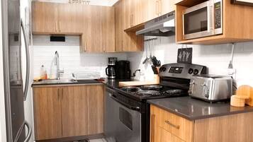 Microwave, oven, stovetop, dishwasher