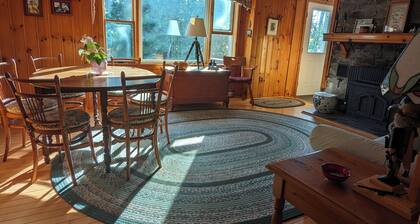 Cozy lakeside cottage.