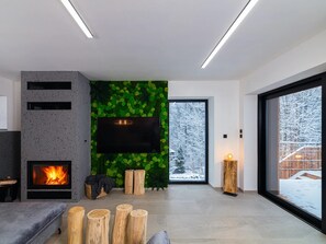 Villa | Living room - Villa in Celadna With Outdoor Cinema & Whirlpool (Celadna)