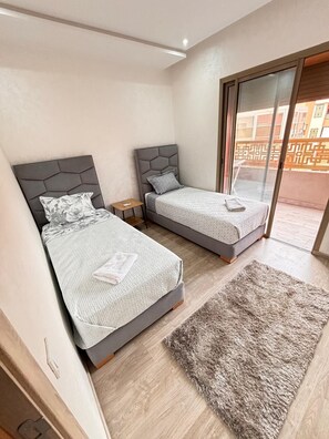 2 bedrooms, iron/ironing board, travel cot, WiFi