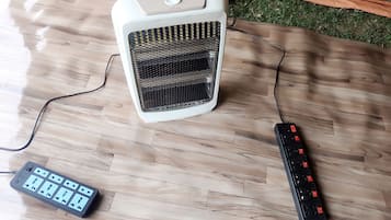 Laptop workspace, iron/ironing board