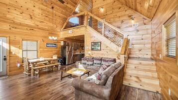 Smart TV, fireplace, video games