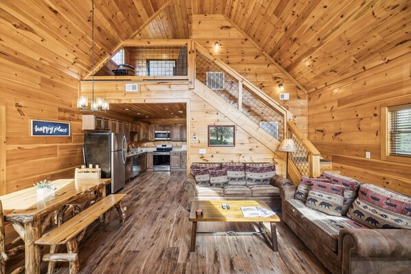 Smart TV, fireplace, video games