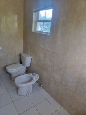 Dusche, Haartrockner, Bidet, Handtücher