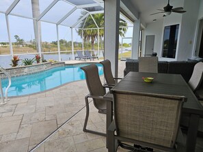 A heated pool