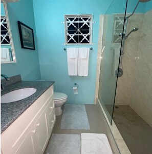 Serviettes fournies, savon, papier toilette