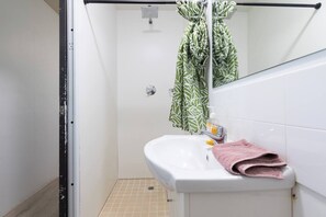 Hair dryer, towels