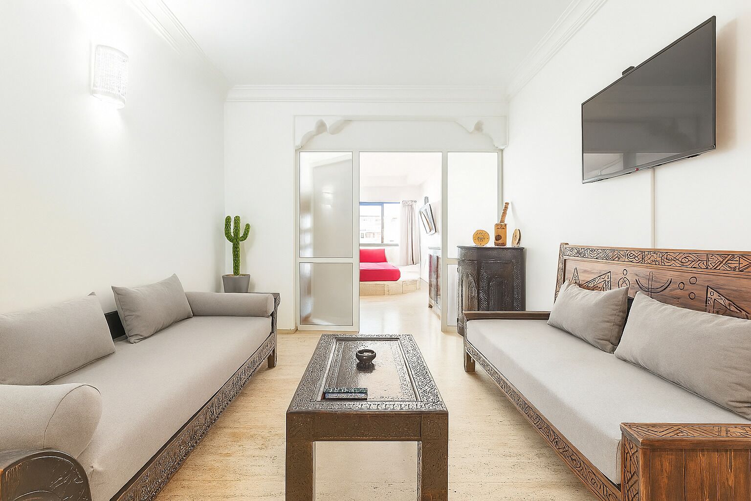 Premium Apartment, 3 Bedrooms | Living area | 55-cm Smart TV with satellite channels, Netflix, streaming services