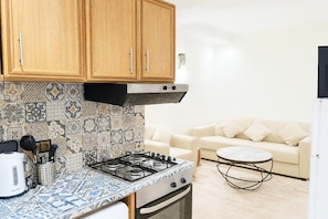 Premium Apartment, 3 Bedrooms, Balcony | Private kitchen | Full-sized fridge, microwave, stovetop, espresso maker