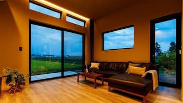 Smart TV, books, stereo