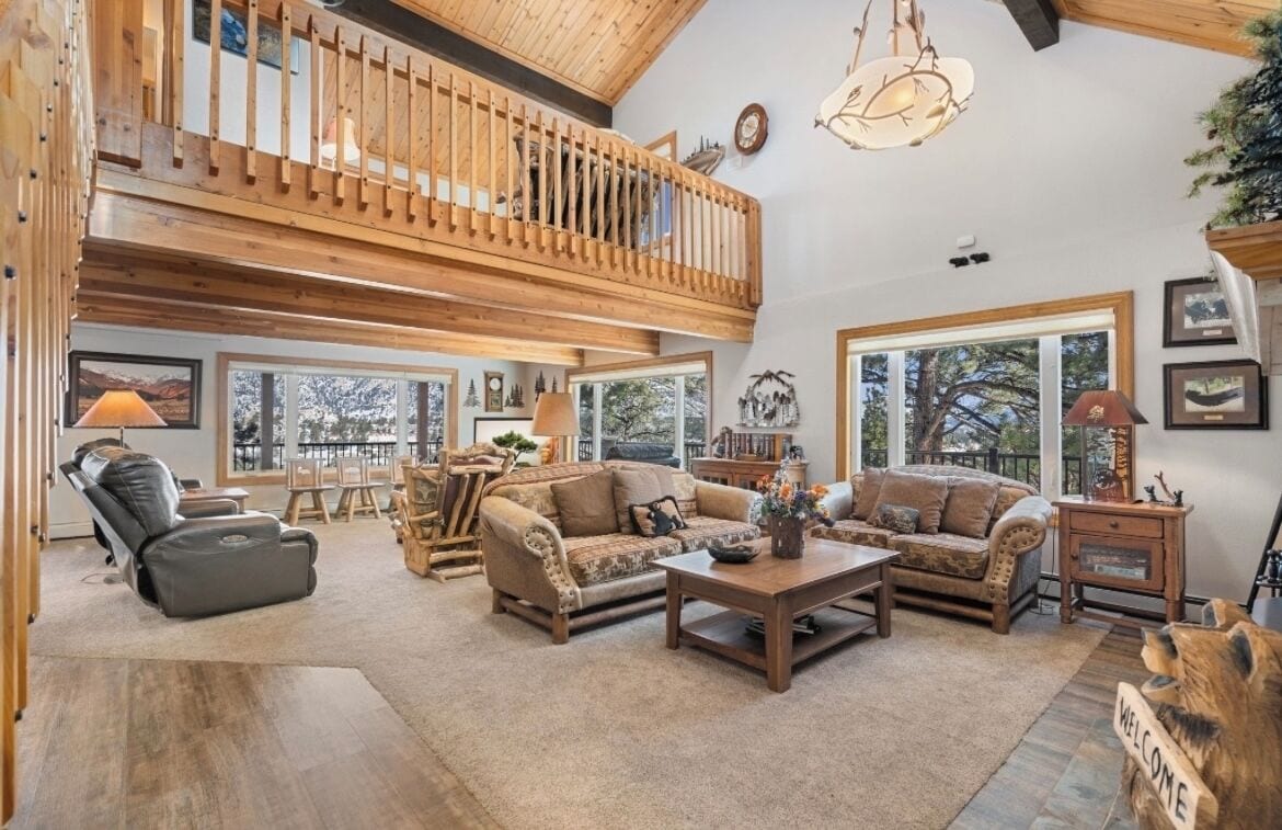 Smart TV, fireplace, DVD player, books