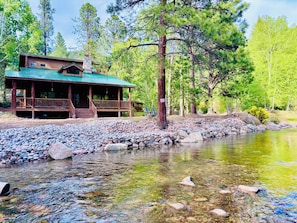 Exterior - Pecos Riversong Cabin - a modern 3-bedroom cabin on the Pecos River  (Tererro)