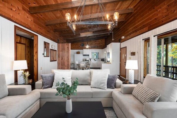 Fireplace, table football