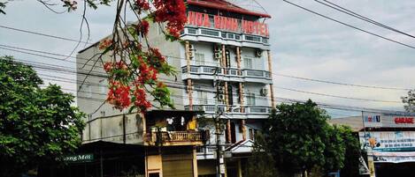 Voorkant van accommodatie